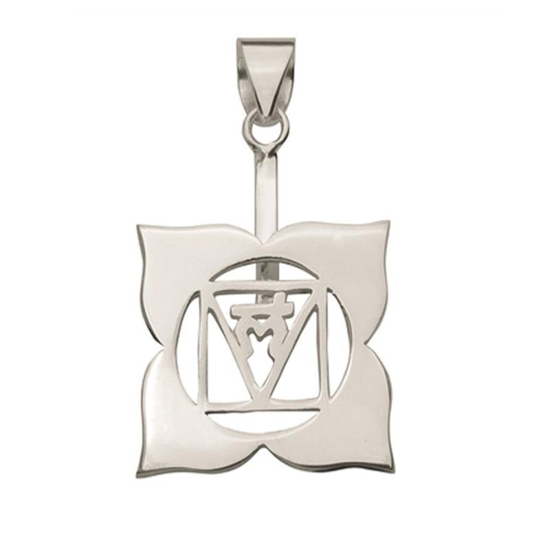 Support argent 925 pour donuts de 3 et 4cm "Chakra racine - La Boite à Cailloux