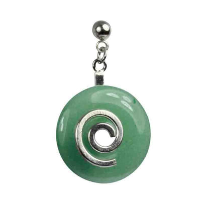 Support for donuts 2cm silver earrings