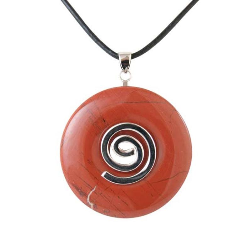 Support spirale donuts acier argenté (taille au choix) - La Boite à Cailloux