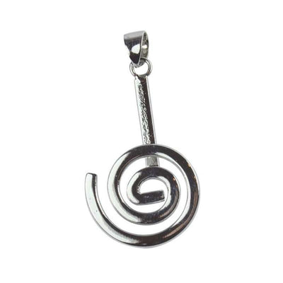 Support spirale donuts acier argenté  (taille au choix)