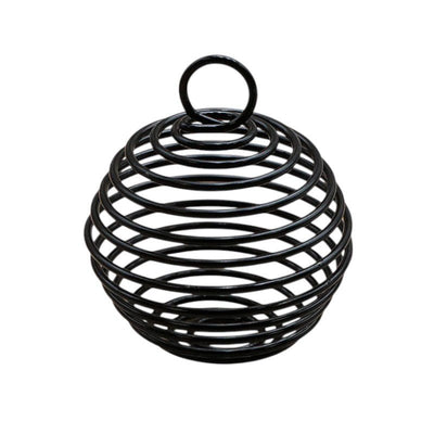 Soporte en espiral de plata para piedras rodadas o piedras en bruto