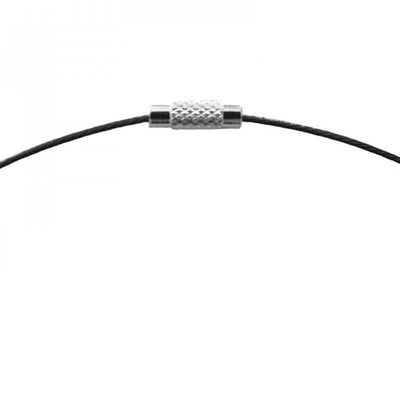 Black steel choker 44cm