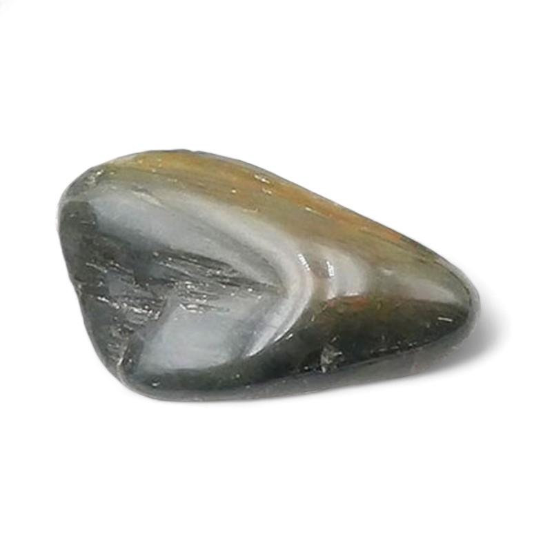Tourmaline oeil de chat Afrique du Sud A (pierre roulée) - La Boite à Cailloux