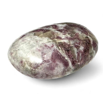 Pink tourmaline (rubelite) on Madagascar A quartz (Pebble XL)