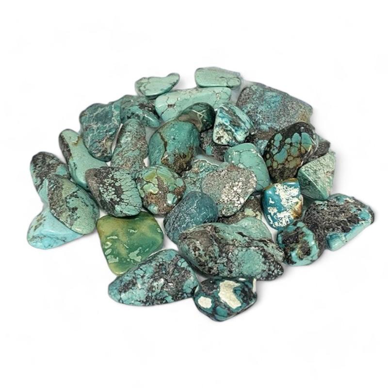 Turquoise Chine AB (pierre roulée) - La Boite à Cailloux