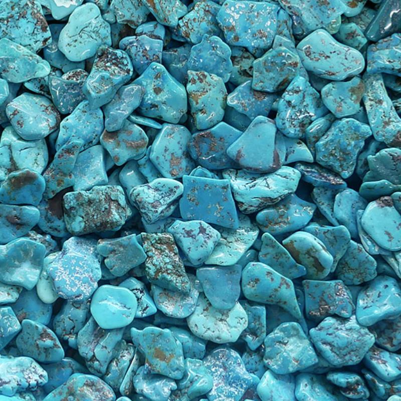 Turquoise Tibet A (pierre roulée) - La Boite à Cailloux