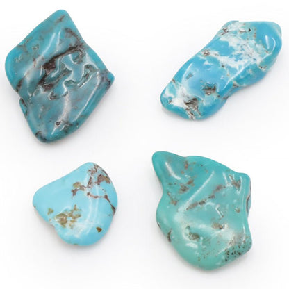 Turquoise Tibet A (pierre roulée) - La Boite à Cailloux